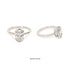 Partial Bezel Oval Lab Grown Diamond Ring